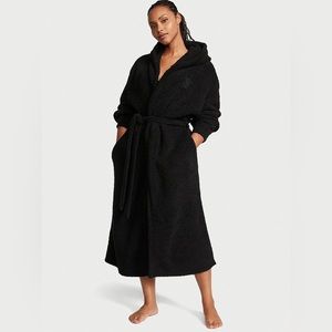 Victorias Secret Chenille Hooded Long Robe